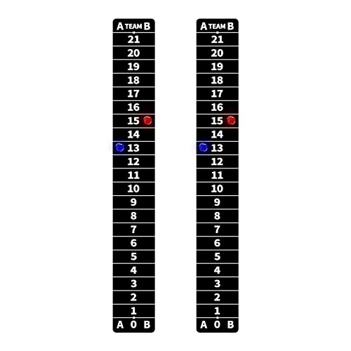 AIWEILUCK 2 Pack Cornhole Scoreboards Black Magnetic Decal with Score Keepers for Corn Hole Boards Scoreboard for Cornhole Game Easy to Install Keep Track of The Score - Image 1