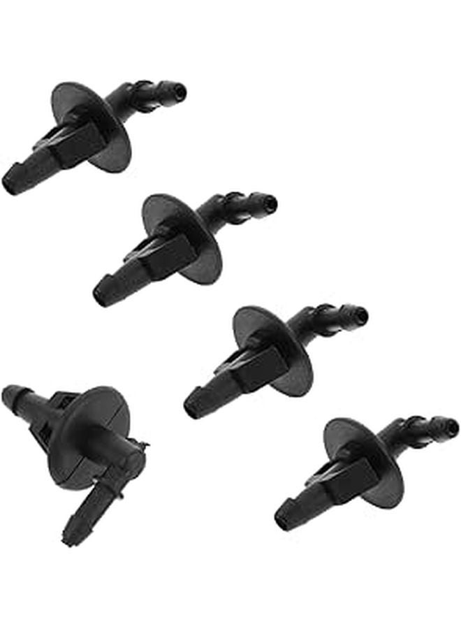Plastic Windshield Washer Hose Connector 5pcs Kit Quick Install 4mm 6mm Adapters - Image 1