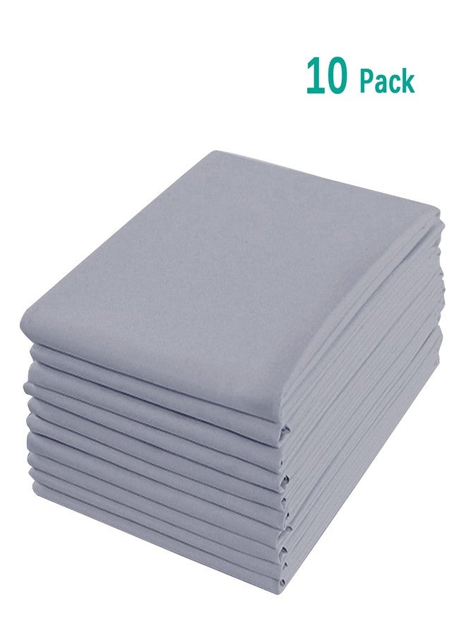 Biloban Standard Size Daycare/Pre-School Cot Sheet 10 Pack, 23" x 51", Children’s Naptime Cot Sheet, Grey, Breathable Microfiber Nap Sheet for Boys and Girls - Image 2