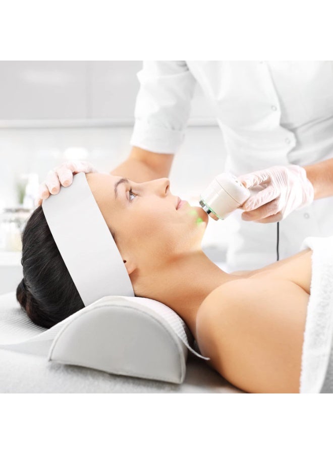 50 قطعة عصابات رأس سبا للاستعمال مرة واحدة، شريط فيلكرو قابل للتعديل، عصابة رأس مطاطية غير منسوجة، أبيض - Image 3