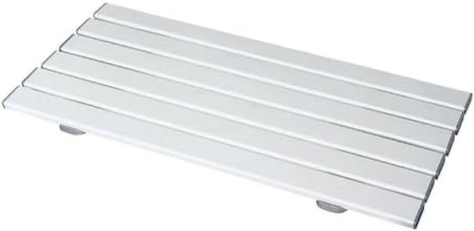 SAVANAH SLATTED SHOWER BOARD STRONG COMFORTABLE STURDY PLASTIC BATH BOARD SIX SLAT BOARD WITH QUICK DRAINING DESIGN 660MM LENGTH AND 356MM WIDE ELIGIBLE FOR VAT RELIEF IN THE UK