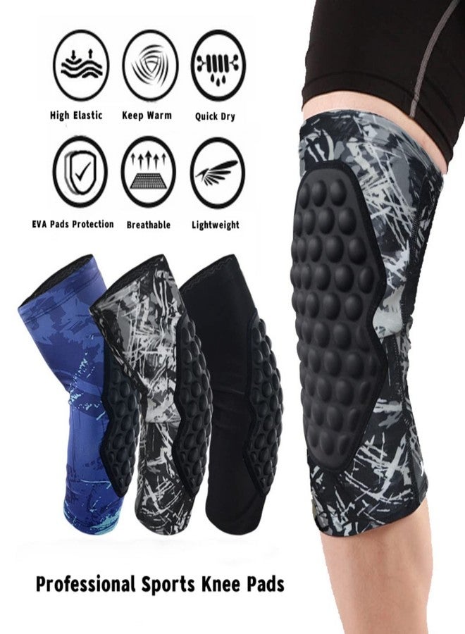 Topeter Protective Knee Pads 1 Pair Basketball Crashproof Antislip Knee Sleeve, 1 Pair (Grey XL) - Image 2