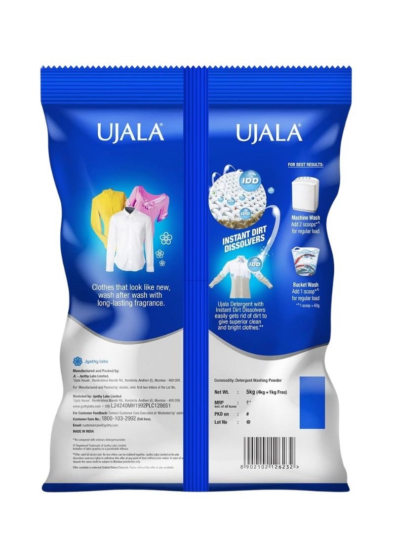 Ujala Instant Dirt Dissolvers Washing Powder For Semi Automatic 5kg - Image 2
