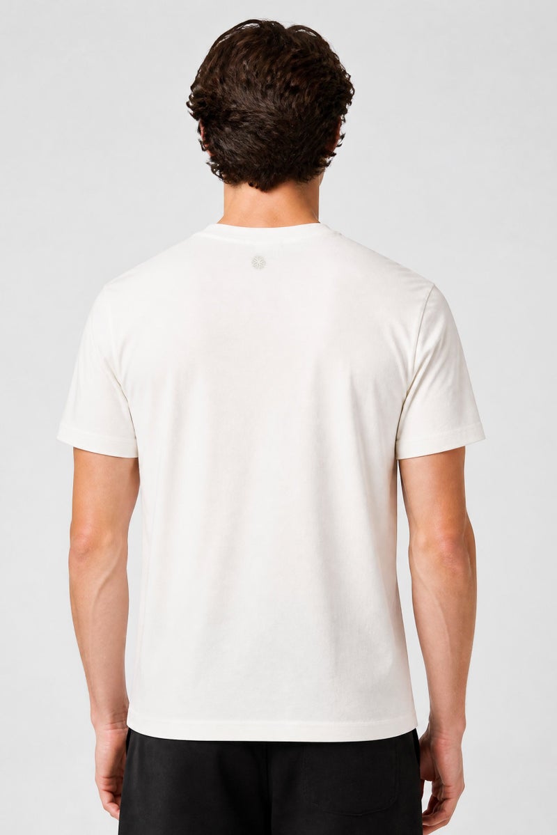 Gaiam Men Slim Fit Short Sleeve Training T-Shirt, White - Image 4