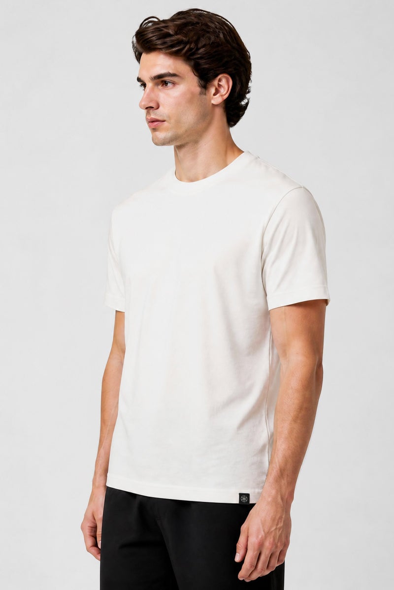 Gaiam Men Slim Fit Short Sleeve Training T-Shirt, White - Image 2
