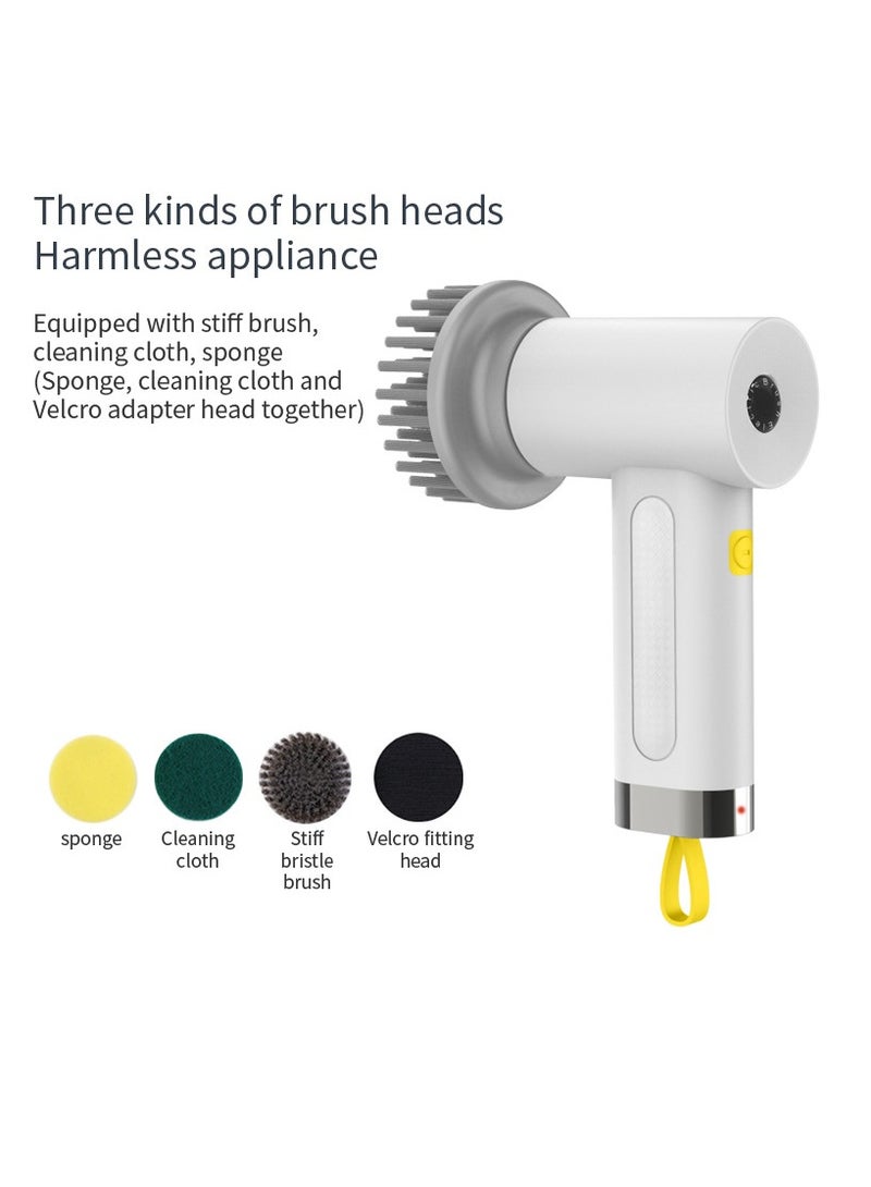 عام فرشاة تنظيف كهربائية محمولة، فرشاة لمنصة الطهي في المطبخ، فرشاة تنظيف منزلية بأقصاءها متعددة الاستخدامات، وعمودية للوانية هي أداة رائعة للتنظيف المتعدد الوظائف. - Image 1