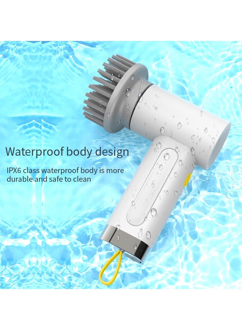 عام فرشاة تنظيف كهربائية محمولة، فرشاة لمنصة الطهي في المطبخ، فرشاة تنظيف منزلية بأقصاءها متعددة الاستخدامات، وعمودية للوانية هي أداة رائعة للتنظيف المتعدد الوظائف. - Image 3