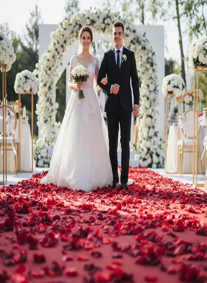 ChunRun 3000PCS Red Rose Petals for Romantic Night for Her Set, Artificial Roses Flower Petals for Romantic Night, Valentines Day Decor and Wedding, Event, Party, Decorations, Decoration Wedding Party - Image 3