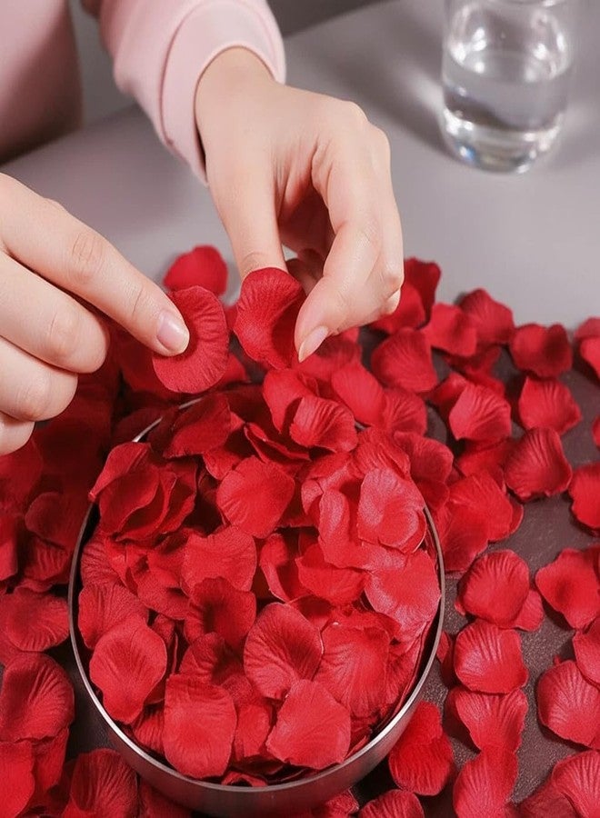 ChunRun 3000PCS Red Rose Petals for Romantic Night for Her Set, Artificial Roses Flower Petals for Romantic Night, Valentines Day Decor and Wedding, Event, Party, Decorations, Decoration Wedding Party - Image 5