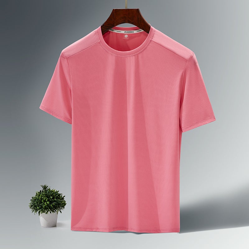 Short-sleeved T-shirt men's summer thin breathable short-sleeved Korean style trendy loose casual all-matching men's top - Image 1