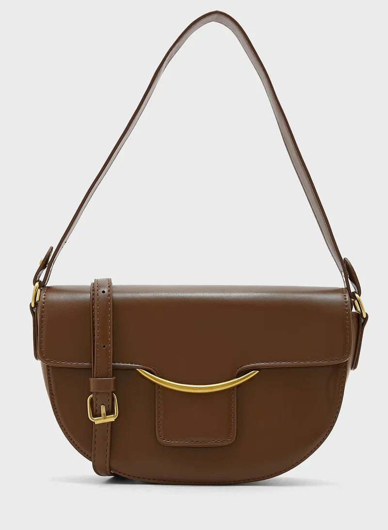 ELLA Minimal Handbag With Long And Short Straps