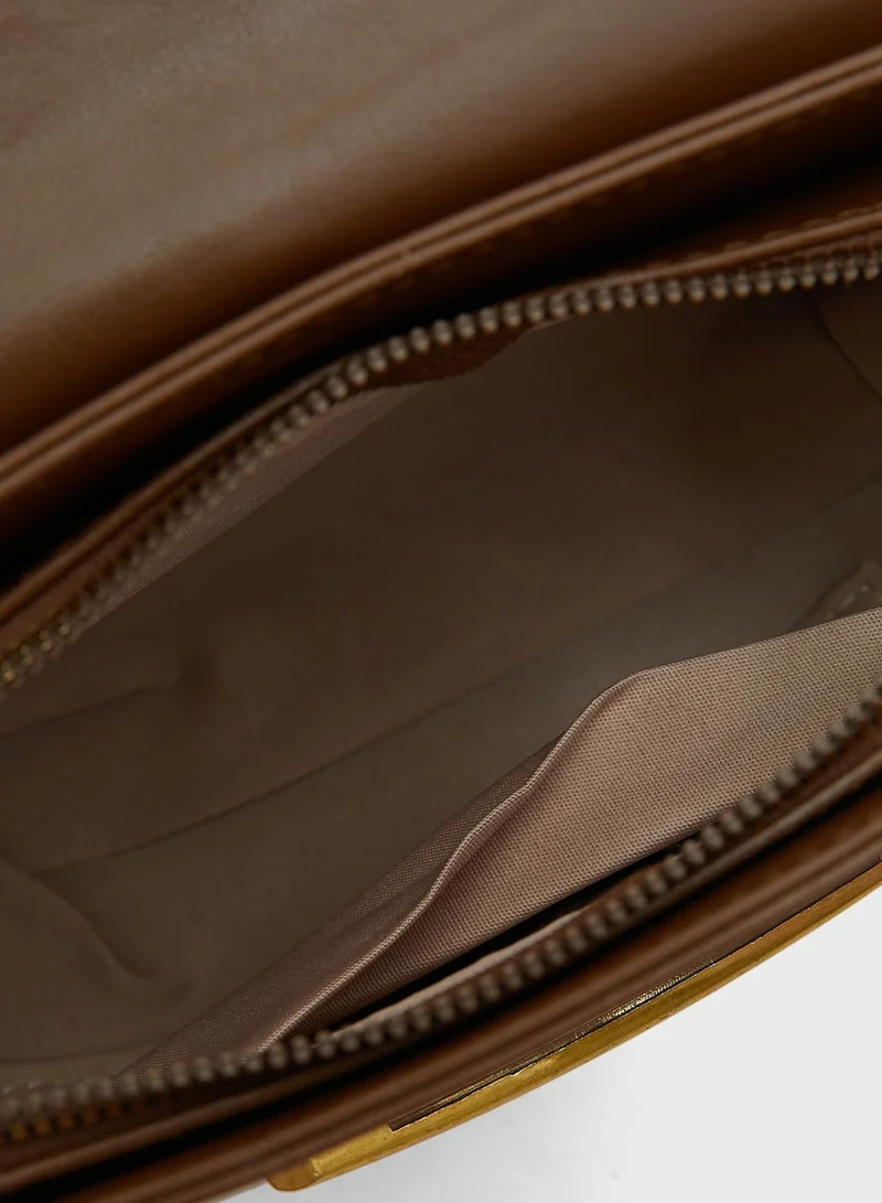 ELLA Minimal Handbag With Long And Short Straps