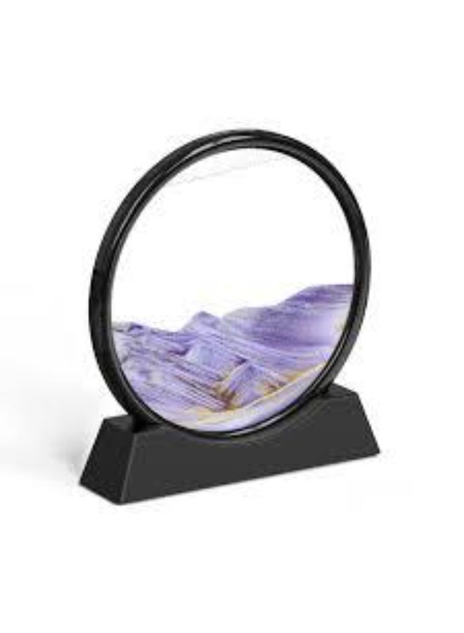 Elegant Purple Hourglass Decor – Stylish Home & Office Decoration - Image 1