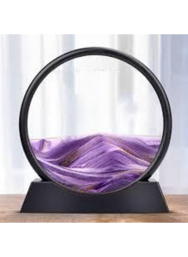 Elegant Purple Hourglass Decor – Stylish Home & Office Decoration - Image 2
