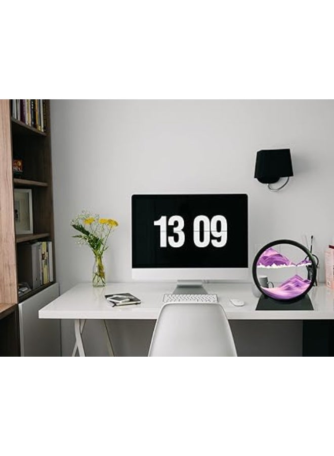 Elegant Purple Hourglass Decor – Stylish Home & Office Decoration - Image 4