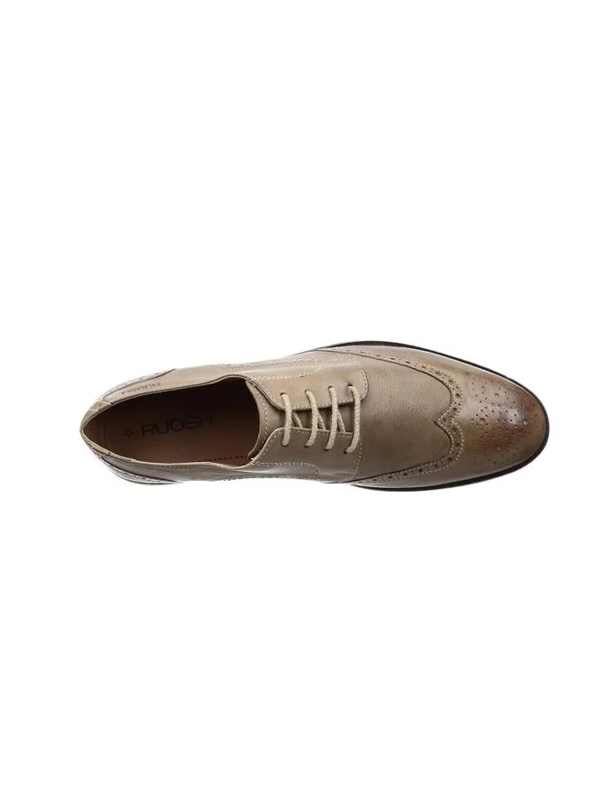 RUOSH Mens Oxford Derby Lace up Comfort Leather Work Office Formal Occasion Party Wear Premium Shoes