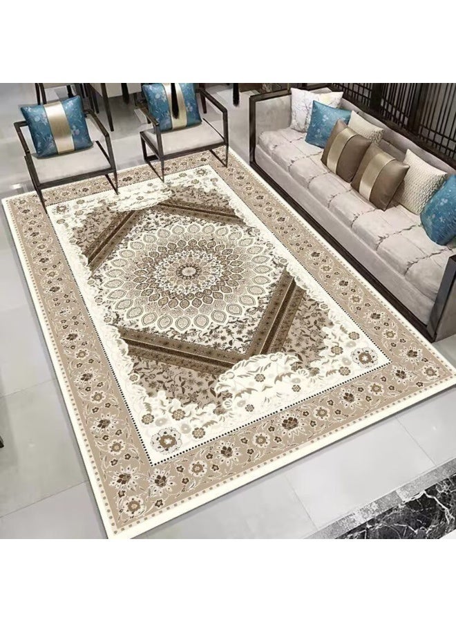 SMART HOME Ceramic carpets, excellent velvet rug, padded and soft to the touch, with beautiful 3D patterns made of high-quality materials, nano seating mattress size Polypropylene Multicolor Rectangle3X4 meters - Image 4