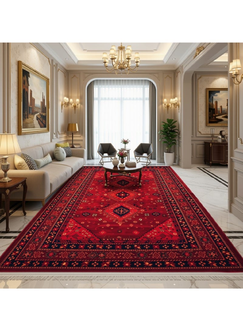 سمارت هوم سجاد سيراميك ، بساط مخمل ممتاز مبطن وناعم الملمس بنقشات جميلة ثري دي مصنوع من مواد عالية الجودة ، فرشة جلوس نانو مقاس 3X4 متر - Image 1
