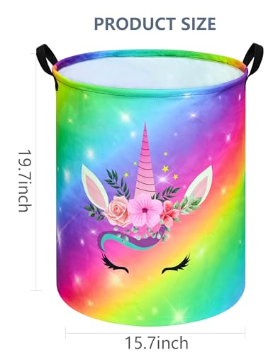 VAIVUSTO Round Laundry Basket Storage Bins Nursery Hamper Gift Baskets for Home,Office,Home Decor - Image 2