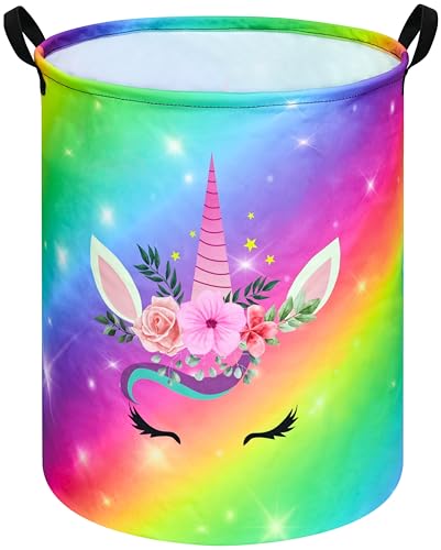 VAIVUSTO Round Laundry Basket Storage Bins Nursery Hamper Gift Baskets for Home,Office,Home Decor - Image 1