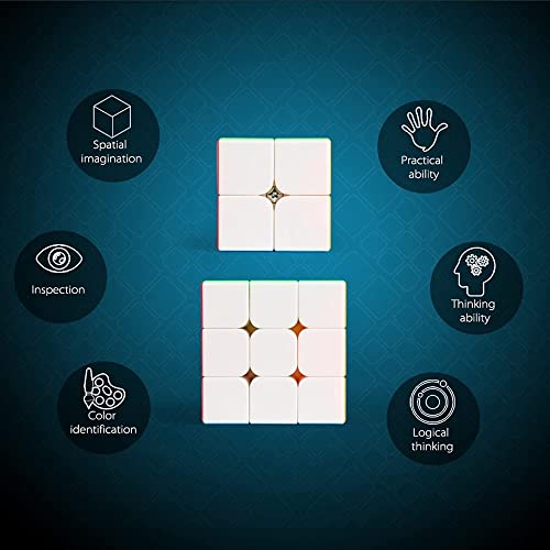D ETERNAL MoYu Speed Cube Combo Set of 2x2 & 3x3 High Speed Stickerless Magic Cube Puzzle Game Toy - Image 4