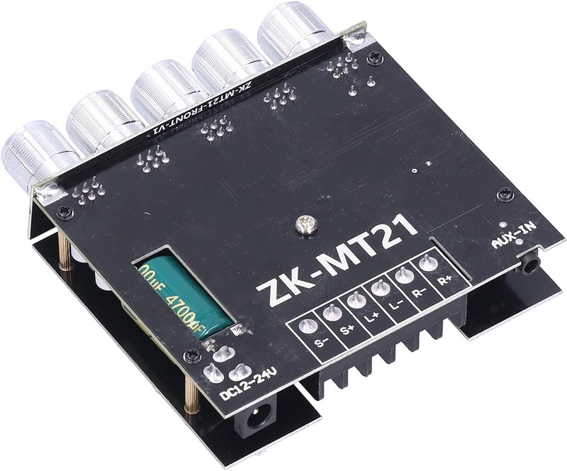 WALFRONT Digital Power Amplifier Module 2.1 Channel Stereo AMP Board with 5.0 12V-24V Power Supply for Home Theater and Car Audio Systems - Image 3