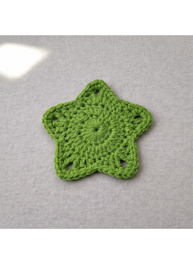 Handmade Crochet Coaster – Star Shape  Drink Coaster – Heat Resistant Coffee & Tea Coaster –  Boho Table Decor