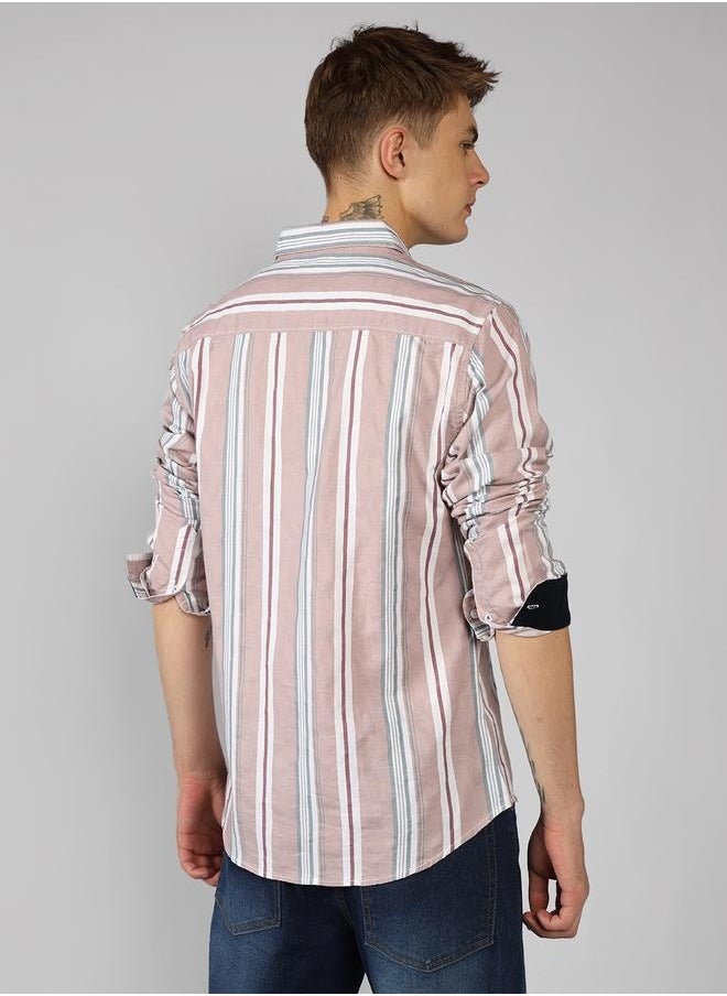 Dennis Lingo Men’s Regular Fit Multi Colour Cotton Shirt – Versatile and Elegant  - Image 3