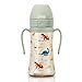GROSMIMI Flip Top Spill Proof Sippy Cup PPSU BPA Free 10 oz Stage 2 Straw for Toddlers Dinosaur - Image 2