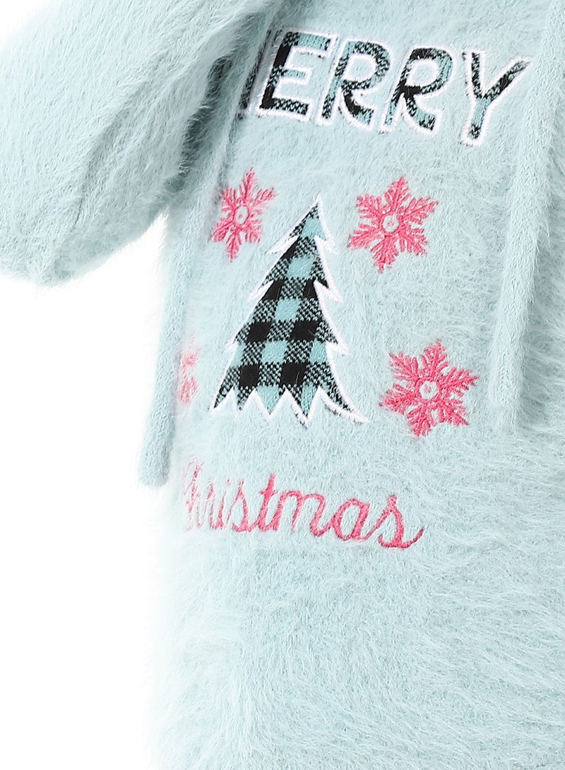 Andora Prominent Fur  Pullover For Girls - Image 5