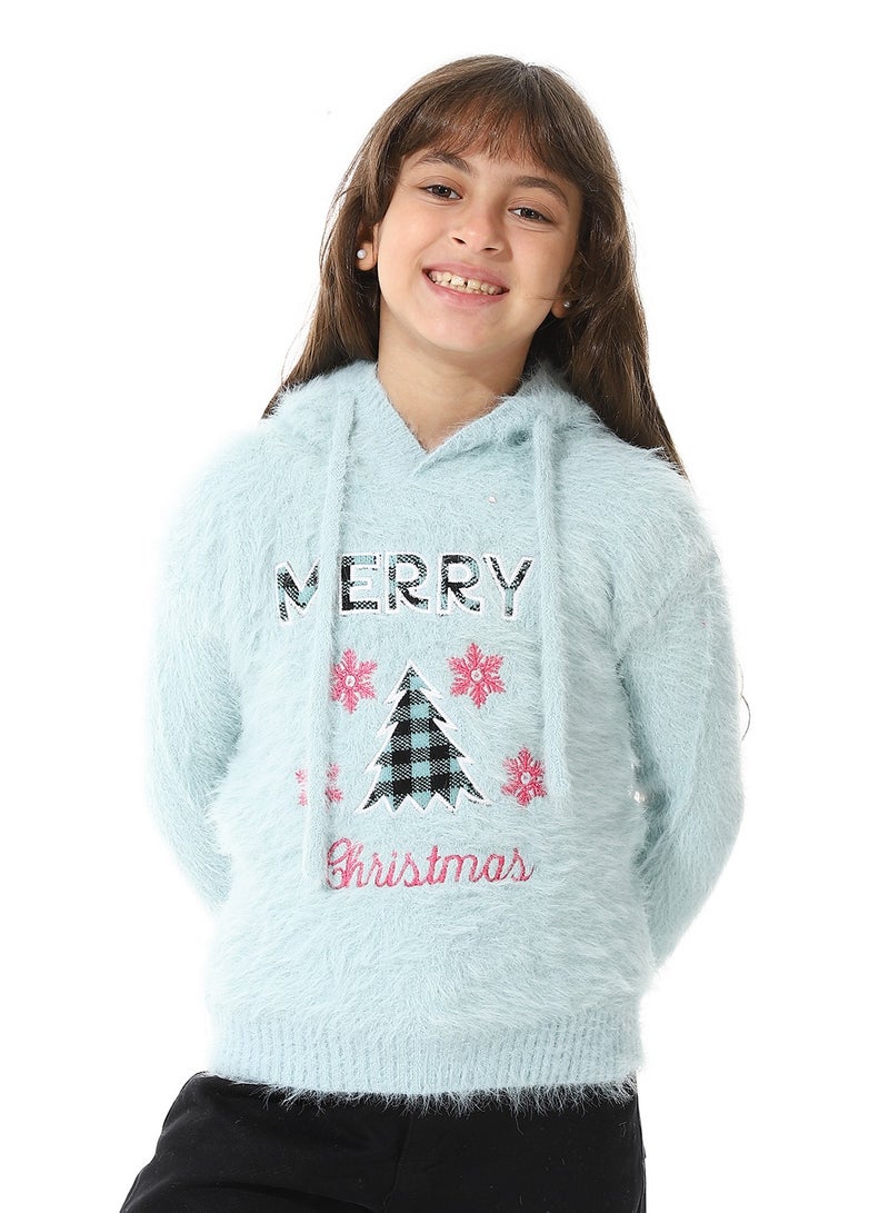 Andora Prominent Fur  Pullover For Girls - Image 1