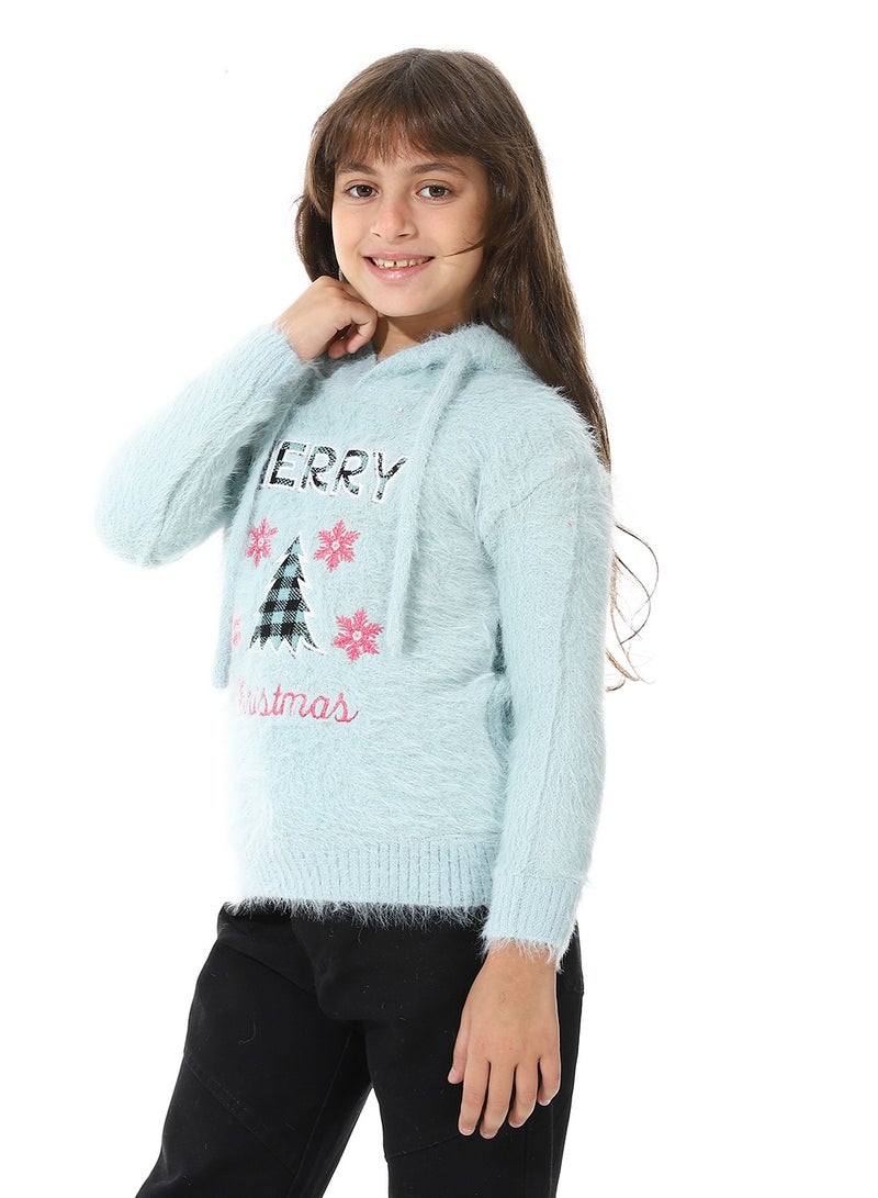 Andora Prominent Fur  Pullover For Girls - Image 2