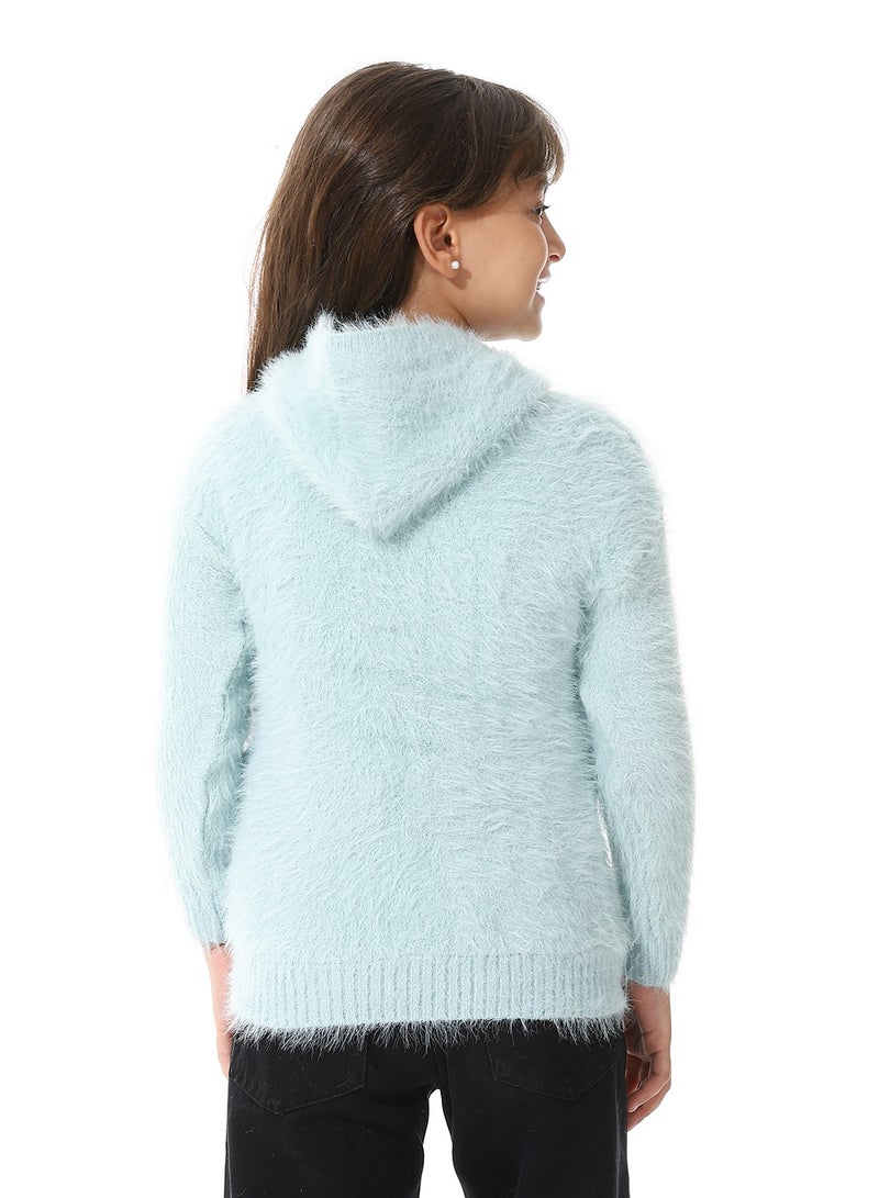 Andora Prominent Fur  Pullover For Girls - Image 3