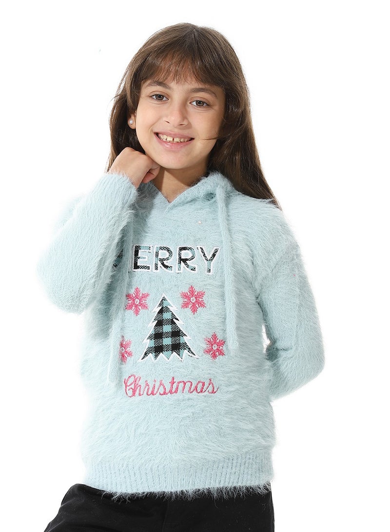 Andora Prominent Fur  Pullover For Girls - Image 4