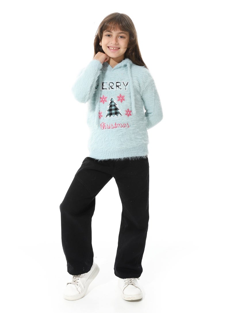 Prominent Fur Pullover For Girls