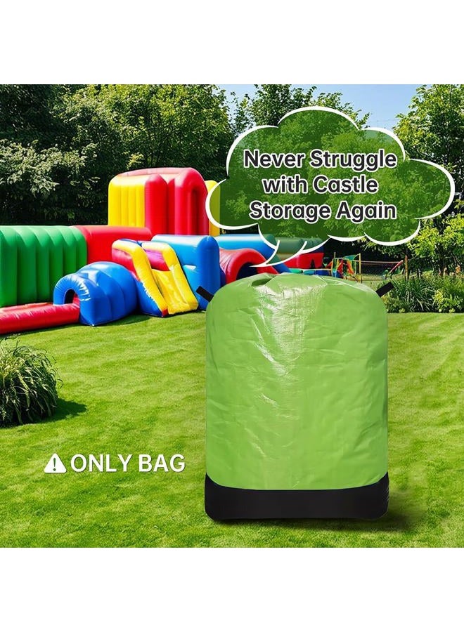 QYILUARE Heavy Duty Water-Resistant Inflatable Bounce House Storage Bag with Drawstring, Flat 39" x 47", for Residential & Commercial Use-Green - Image 5