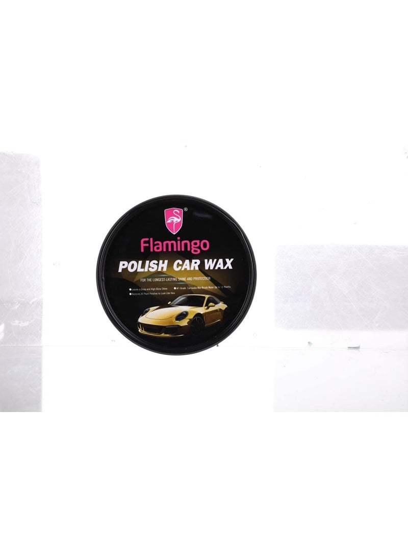 Flamingo Ultra Glo Premium Paste Car Wax (230g) - High Gloss Shine & Long-Lasting Protection with Applicator Sponge | UV, Water & Dust Repellent Car Polish - Image 2
