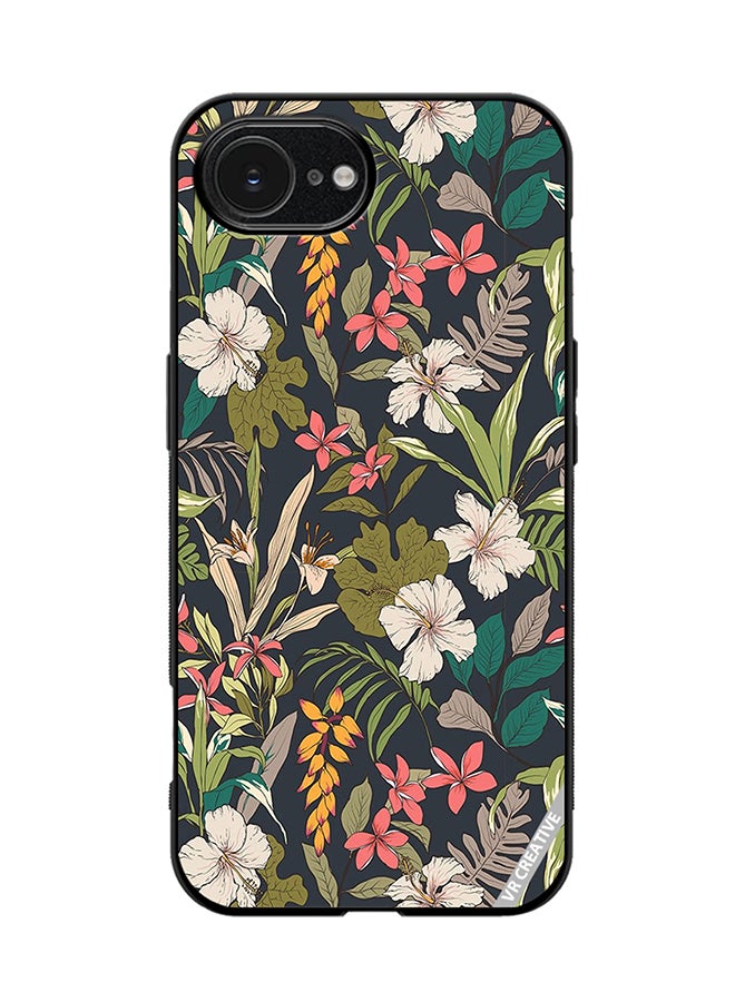Protective Case Cover For Apple iPhone 16e Flower Design Multicolour