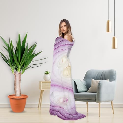 ARESD Funny Onion Blanket - Soft, Comfortable Flannel Round Novelty Food Blanket for Adults, Kids, Crib, Sofa, Outdoors - 35 Inch - Image 2