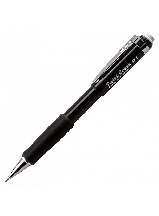 Pentel Twist-Erase III Automatic Pencil, 0.7 mm, Black - Image 2