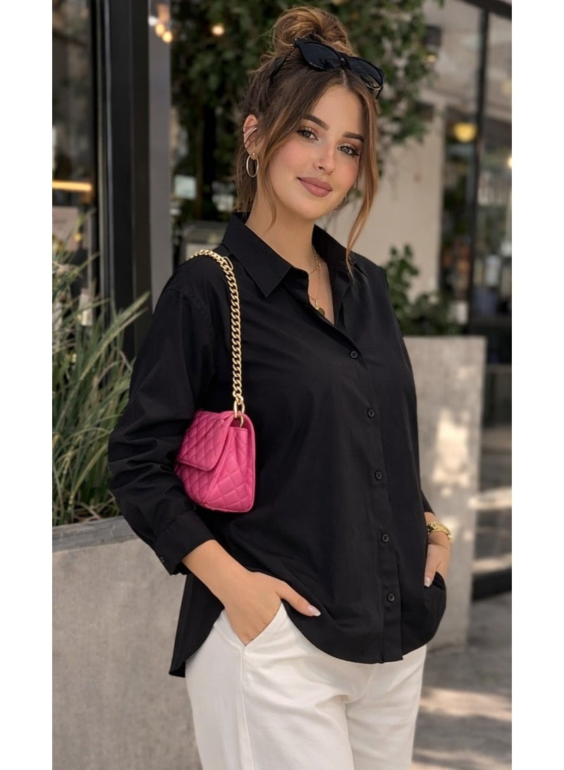 قميص حريمي شيميز بناتي كاجوال أنيق بأزرار أمامية – ستايل عملي يومي سهل التنسيق ضيفي لنفسك لمسة انيقة و جذابة كود 4038 - Image 5