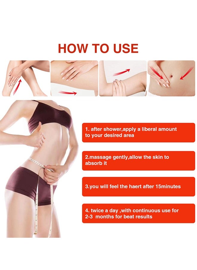 Lanthome - Body Slimming Hot Cream, Cellulite Slimming And Firming Cream, Abdominal Fat Burner, Deep Tissue Massage And Muscle Relaxant For Shaping Waist, Abdomen And Buttocks 60G - Image 1