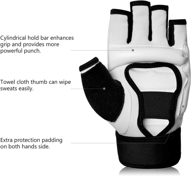 Xinluying Punch Bag Boxing Martial Arts MMA Sparring Grappling Muay Thai Taekwondo Training PU Leather Wrist Wraps Gloves - Image 4