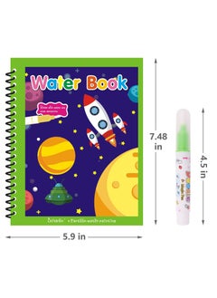 KASTWAVE Water Coloring Book-4Packs- for Toddler2-4Years-Mess Free Coloring Book-Books for 3 Year Olds-Reusable Coloring Book -Gift for Toddlers-Water Painting-Wow Book  - Image 2