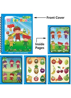 KASTWAVE Water Coloring Book-4Packs- for Toddler2-4Years-Mess Free Coloring Book-Books for 3 Year Olds-Reusable Coloring Book -Gift for Toddlers-Water Painting-Wow Book  - Image 4