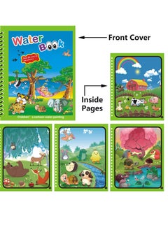 KASTWAVE Water Coloring Book-4Packs- for Toddler2-4Years-Mess Free Coloring Book-Books for 3 Year Olds-Reusable Coloring Book -Gift for Toddlers-Water Painting-Wow Book  - Image 3