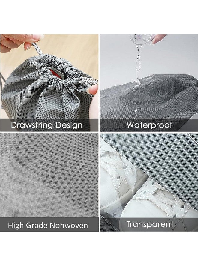 SHOESHINE SHOESHINE Shoe Bag for Travel & Storage Organizer for Women & Men Footwear & Boot Keeping Pouch & Transparent Covers for Home (Pack of 18 Pcs) - Image 4