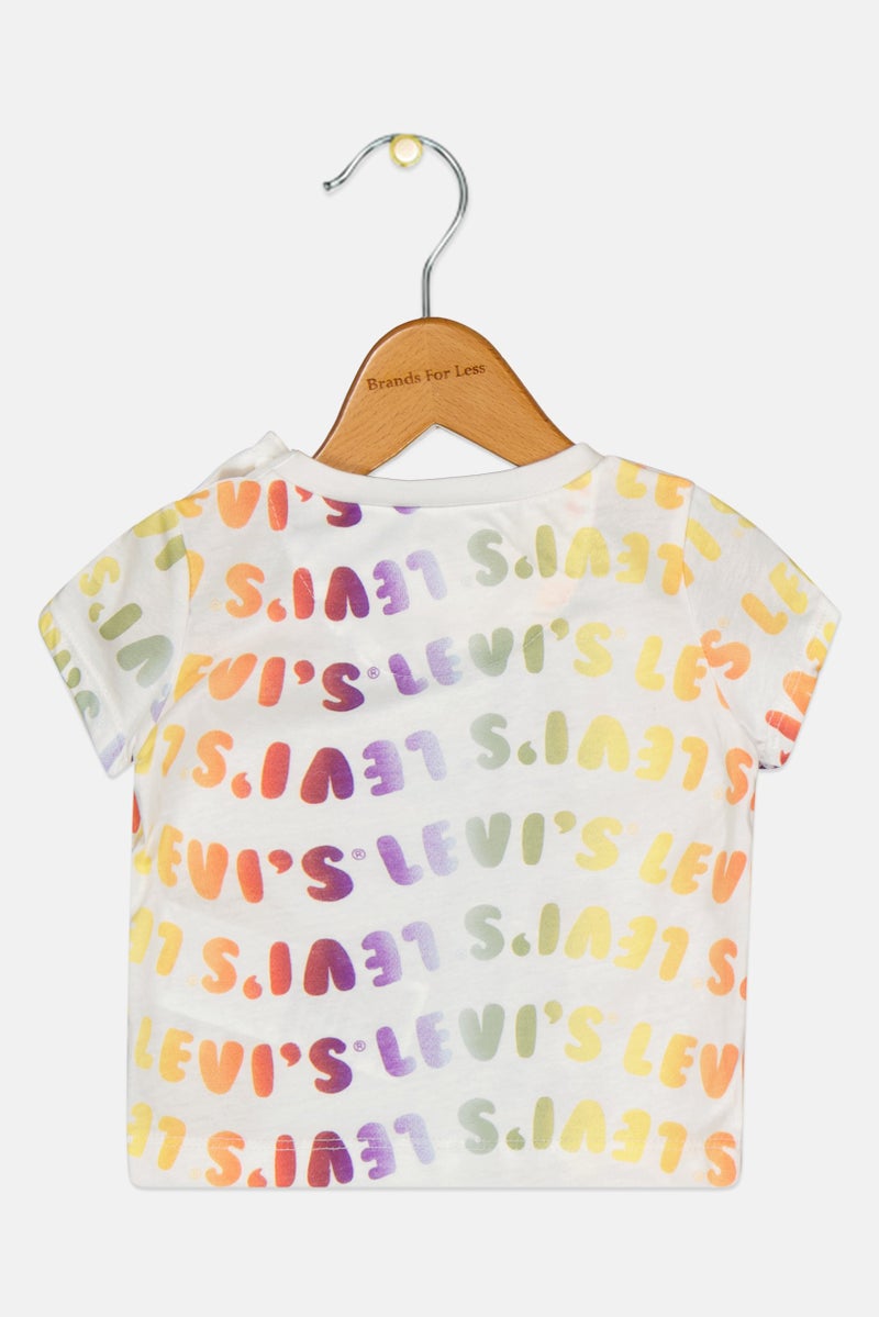 Levi's تي شيرت قصير الأكمام بألوان متعددة للأطفال الأولاد، بياقة دائرية - Image 2