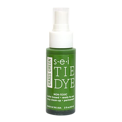 SEI S.E.I. Grass Green Tie Dye Spray Bottle: 2oz. Non Toxic Fabric Dye Spray, DIY Permanent Clothing Dye, Ready to Use Tie Dye Supplies - Image 1