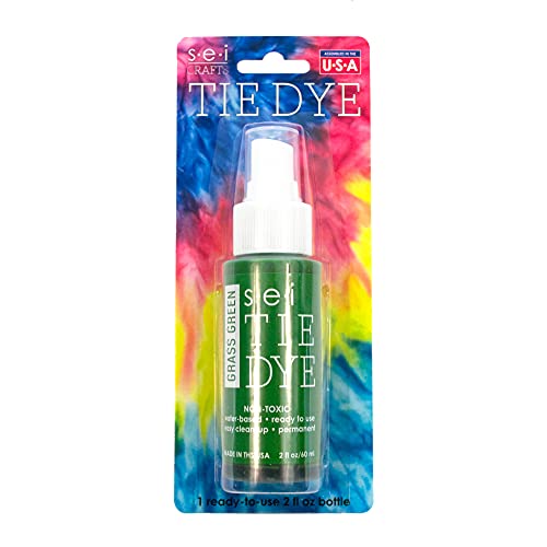 SEI S.E.I. Grass Green Tie Dye Spray Bottle: 2oz. Non Toxic Fabric Dye Spray, DIY Permanent Clothing Dye, Ready to Use Tie Dye Supplies - Image 3
